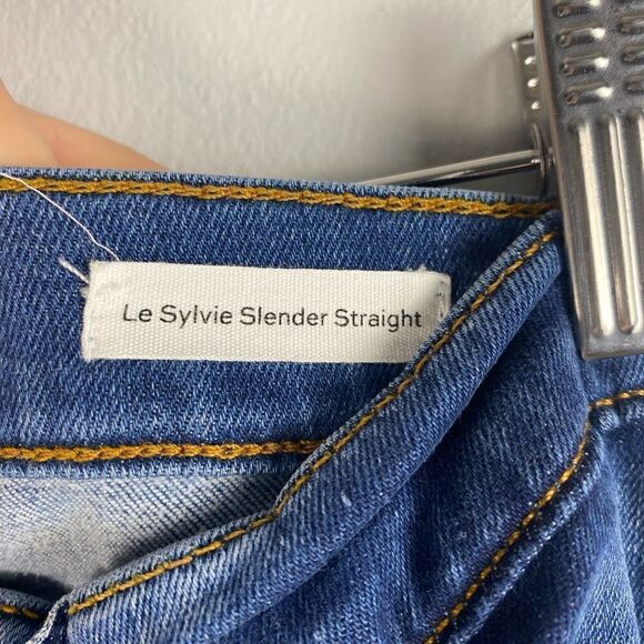 FRAME Le Sylvie straight-leg high-rise stretch-denim jeans - Picture 8 of 11